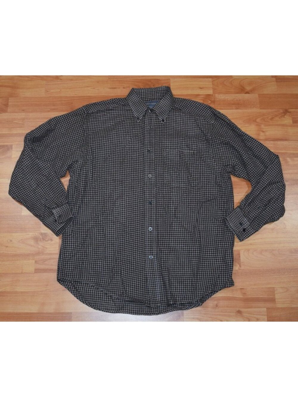 Banana Republic Men's sz M Brown Button-Front Shirt
